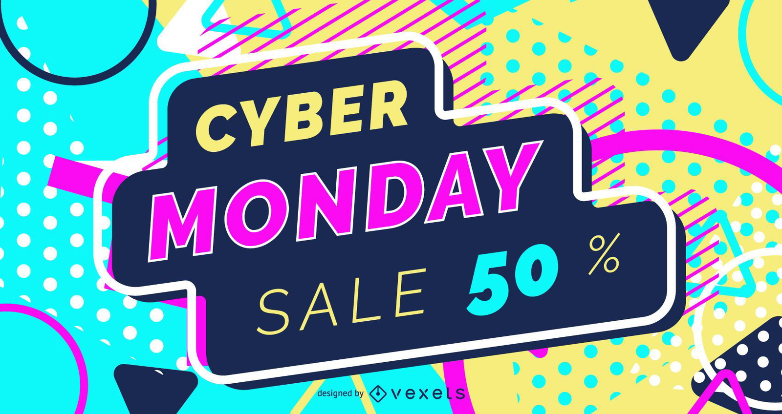 Cyber monday web slider design