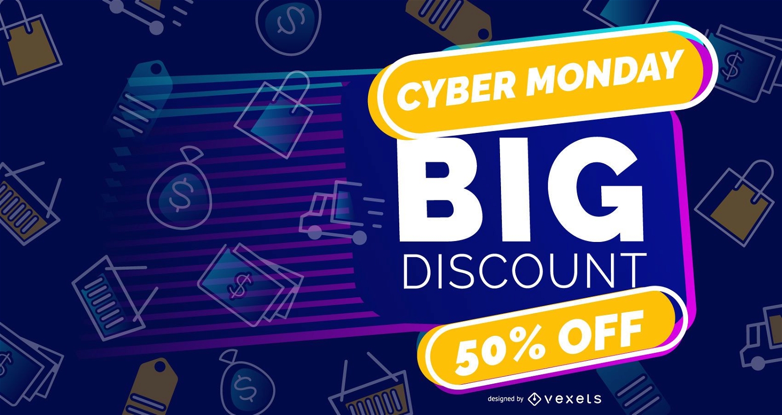 Big discount cyber monday slider