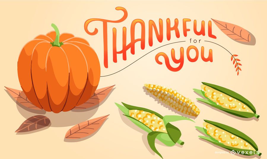 Thankful for you illustration Thankful for you illustration