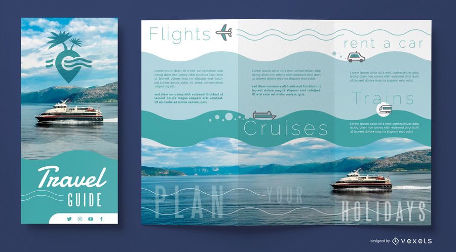 Travel agency brochure template Travel agency brochure template