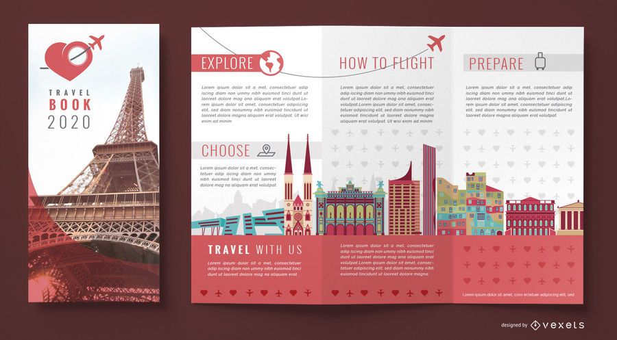 Brochure travel agency template Brochure travel agency template