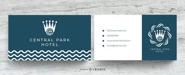 Hotel business card template Hotel business card template