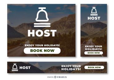 Host hotel banner set Host hotel banner set