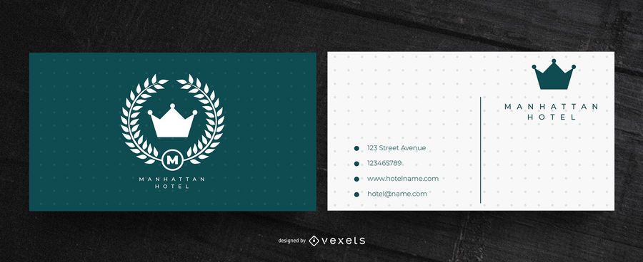 Hotel business card design Hotel business card design