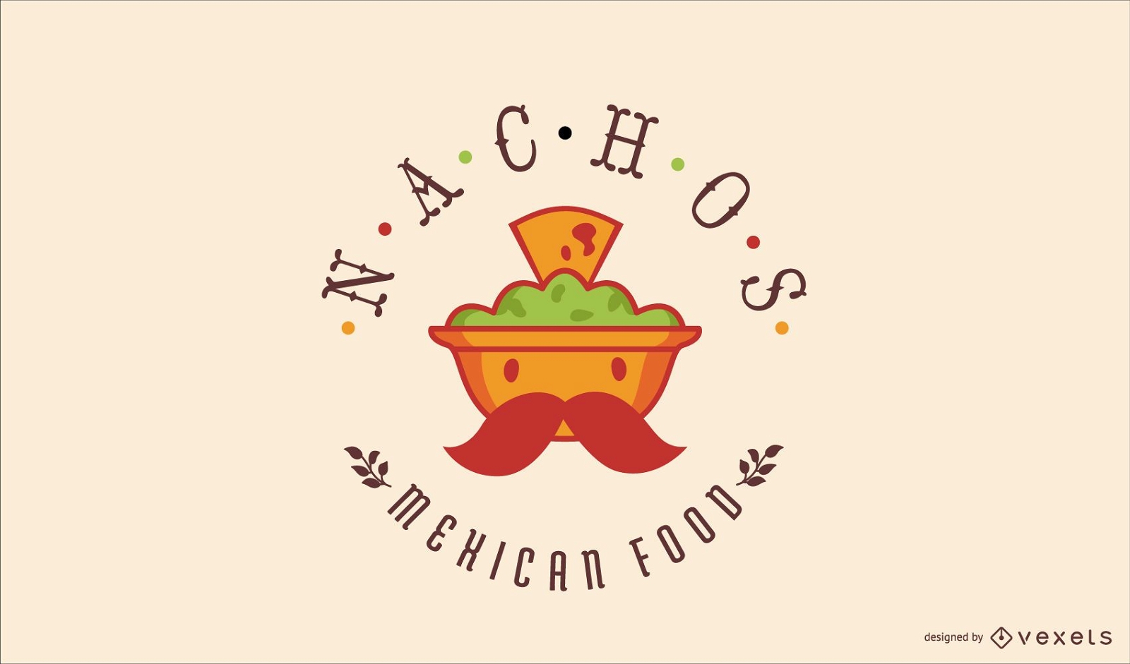Design de logotipo de comida mexicana