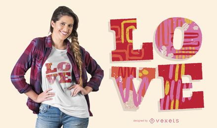 Love Word T-shirt Design Love Word T-shirt Design