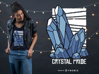 Design de camiseta de orgulho de cristal Design de camiseta de orgulho de cristal