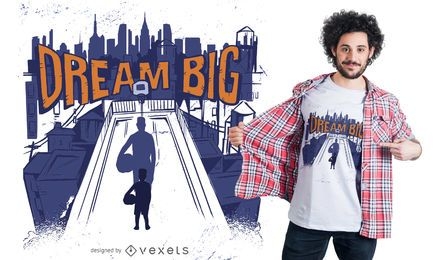 Design de camisetas Dream Big Basketball