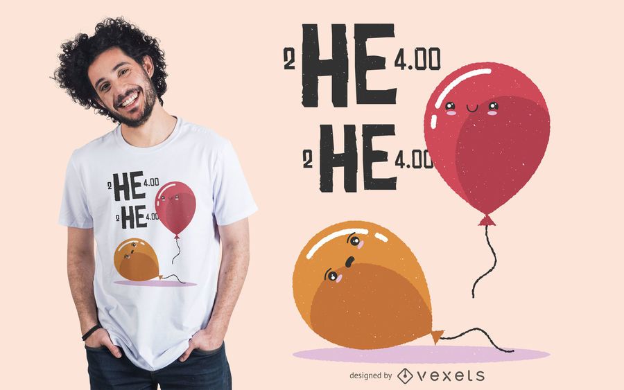 Design de t-shirt de Meme de balão de hélio Design de t-shirt de Meme de balão de hélio