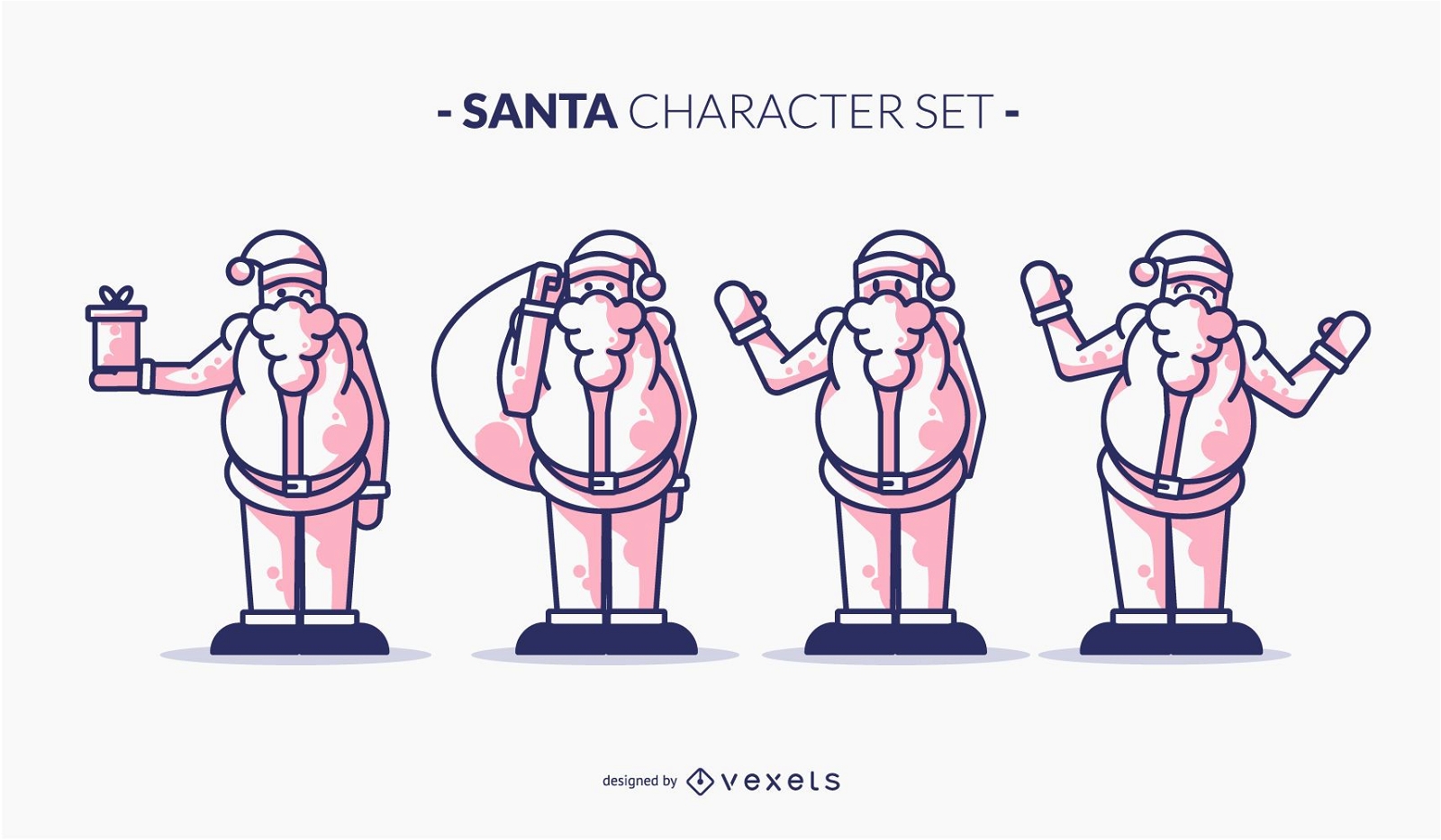 Santa Duotone Character Set