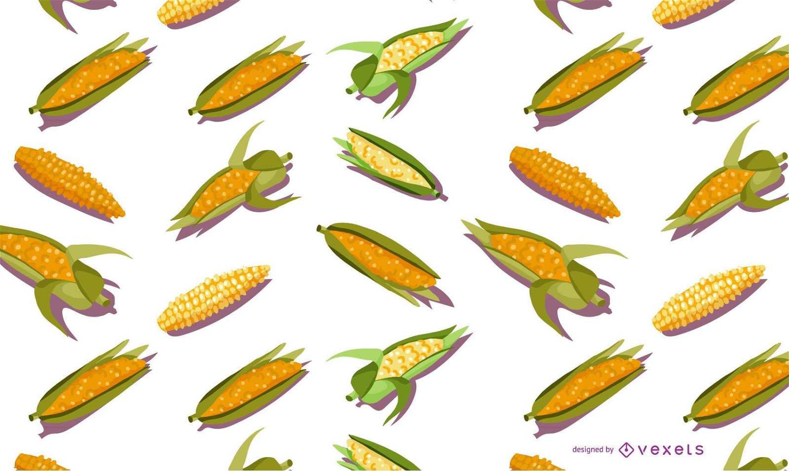 Corn seamless pattern design