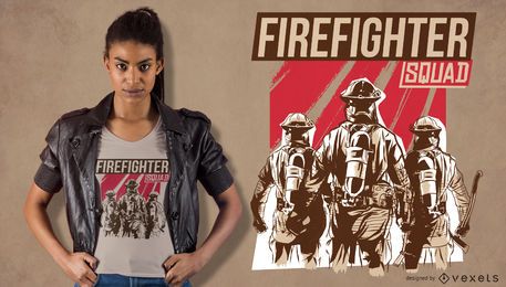 Firefighter Squad T-shirt Design Firefighter Squad T-shirt Design