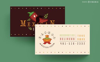 Mexican food business card Mexican food business card