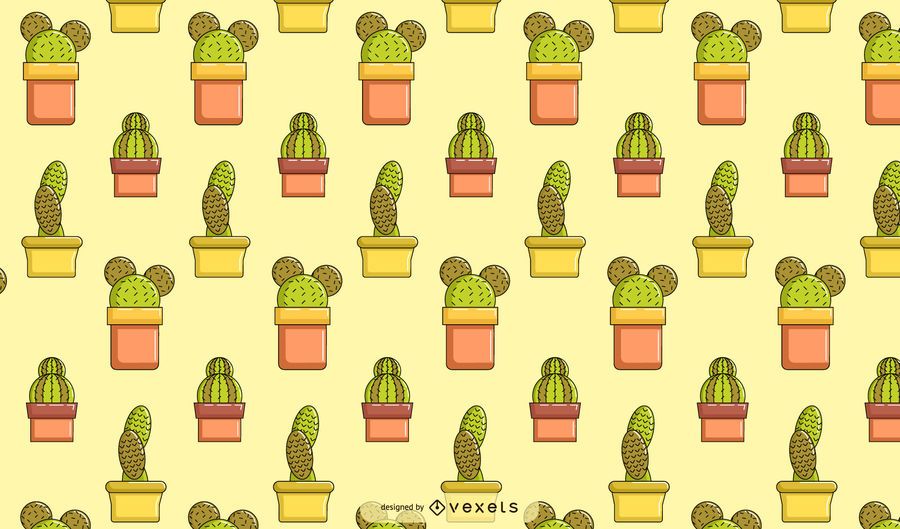 Cactus pattern design Cactus pattern design