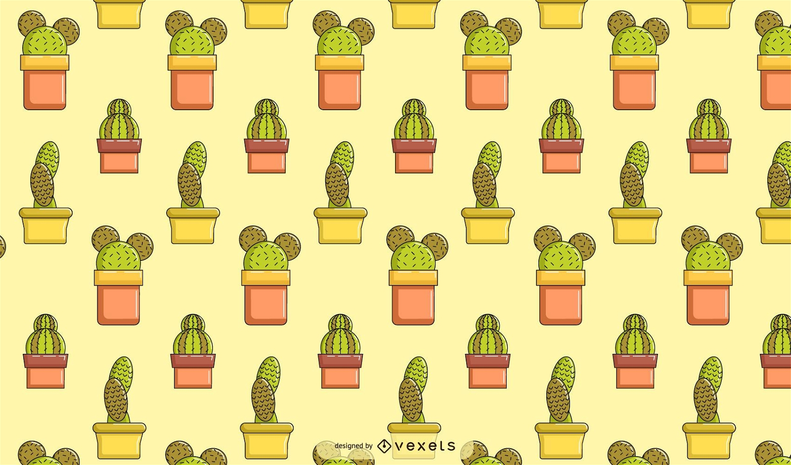 Cactus pattern design