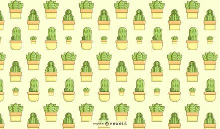 Diseño de patrón suculento de cactus Diseño de patrón suculento de cactus