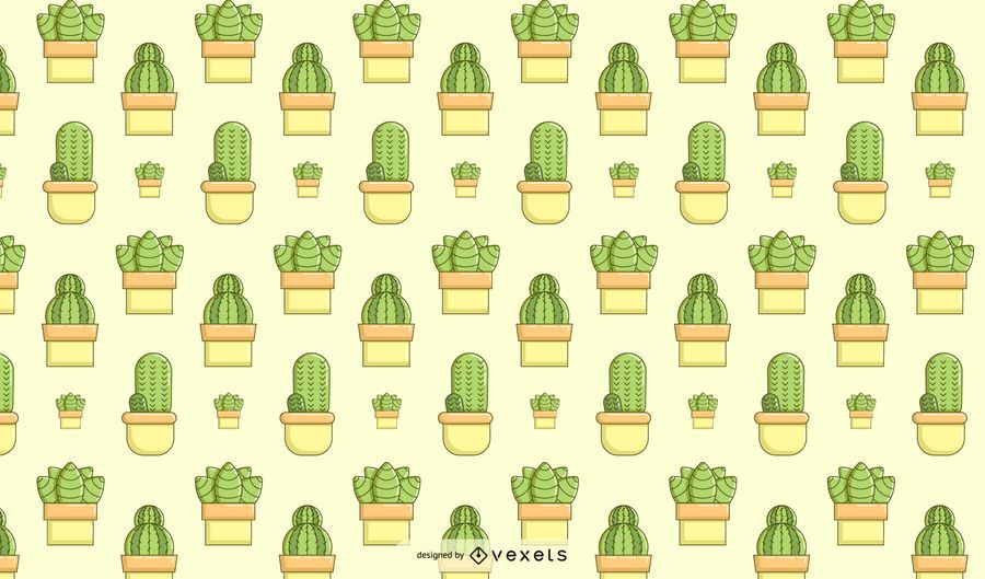 Cactus succulent pattern design Cactus succulent pattern design
