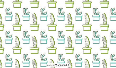 Diseño de patrón de duotono de cactus Diseño de patrón de duotono de cactus