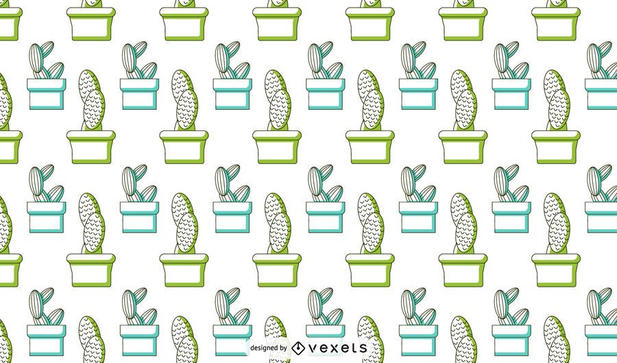 Cactus duotone pattern design Cactus duotone pattern design