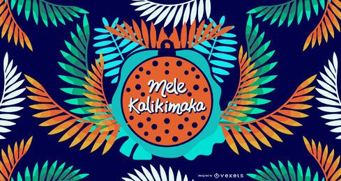Mele kalikimaka leaves design Mele kalikimaka leaves design