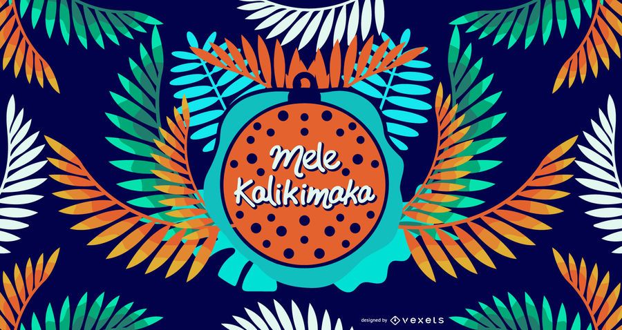 Mele kalikimaka leaves design Mele kalikimaka leaves design