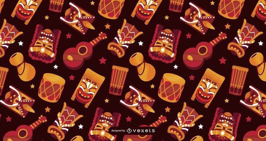 Hawaii elements pattern design Hawaii elements pattern design