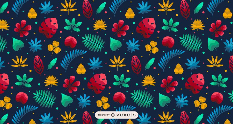 Hawaii Tropical Plant Pattern Design Hawaii Tropical Plant Pattern Design