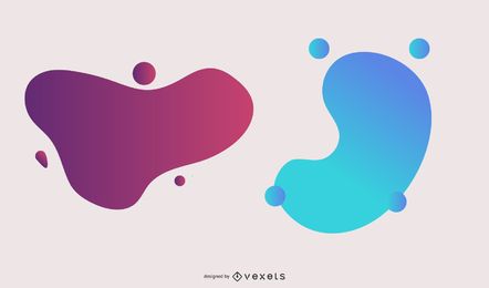 Colorful Gradient Blot Purple Blue Pack