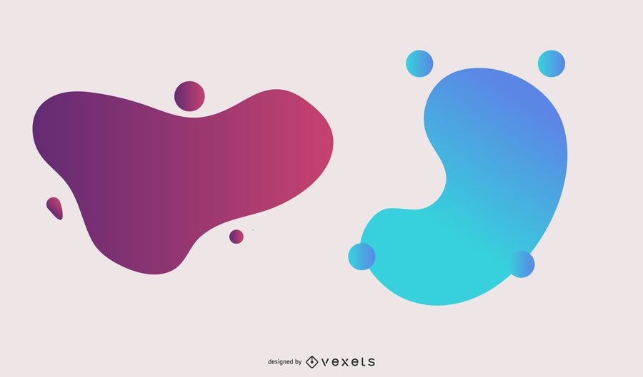 Colorful Gradient Blot Purple Blue Pack Colorful Gradient Blot Purple Blue Pack