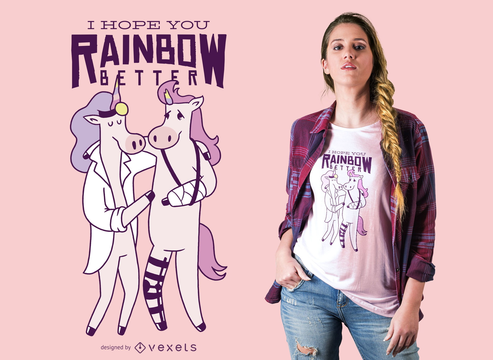 Design de Camiseta Unicorn Doctor Quote