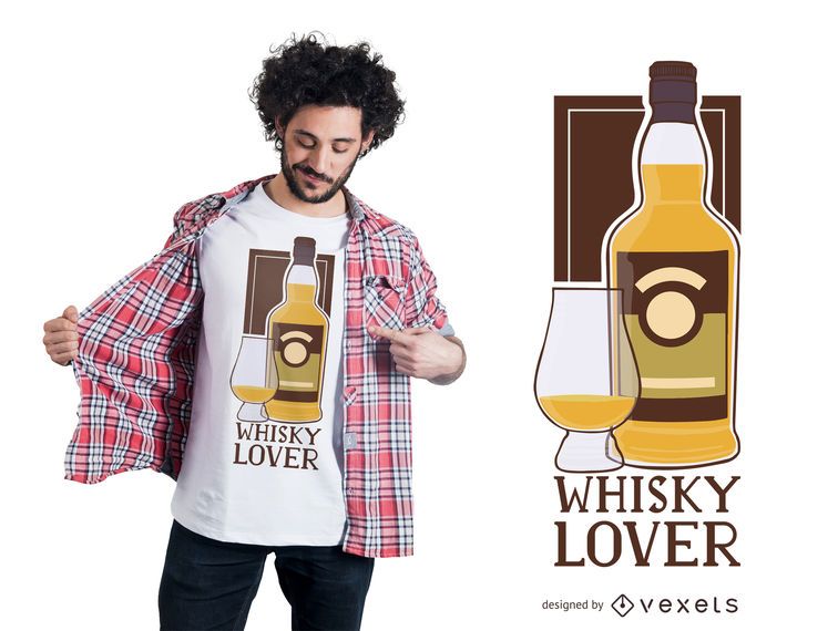 Whisky Lover T-shirt Design Whisky Lover T-shirt Design