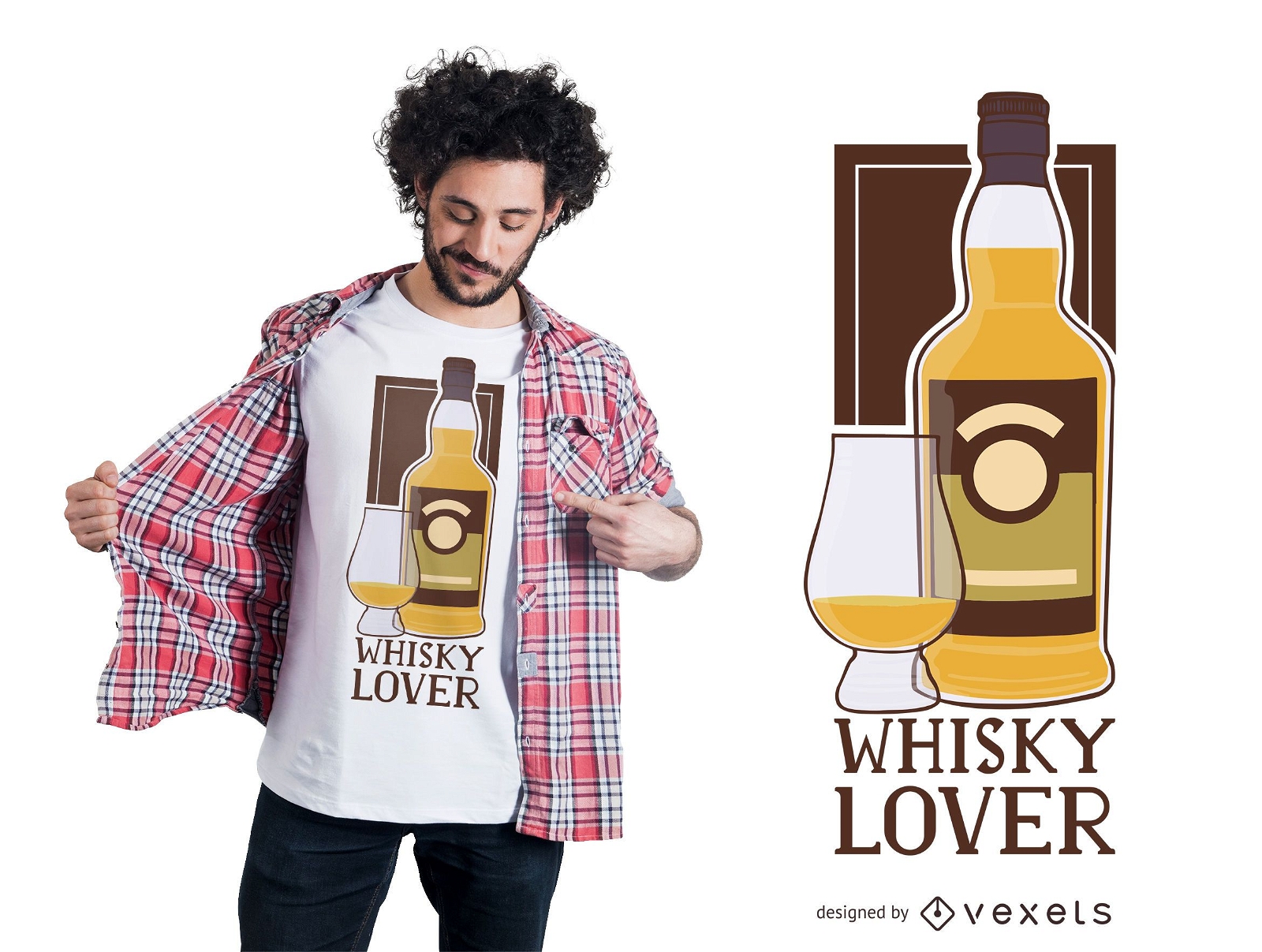 Whisky Lover T-shirt Design
