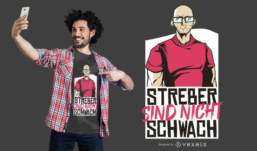 Strong Geek German Quote T-shirt Design Strong Geek German Quote T-shirt Design