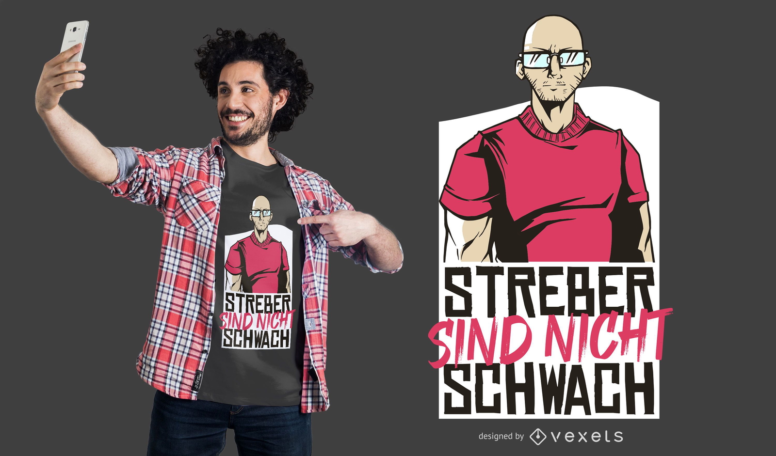 Strong Geek German Quote T-shirt Design