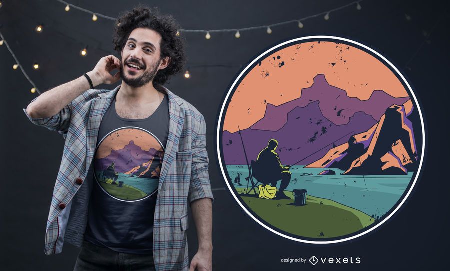 Diseño de camiseta de viaje de pesca Diseño de camiseta de viaje de pesca