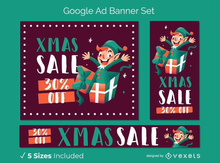 Xmas sale banner set Xmas sale banner set