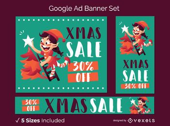 Weihnachten Google Ad Banner Set
