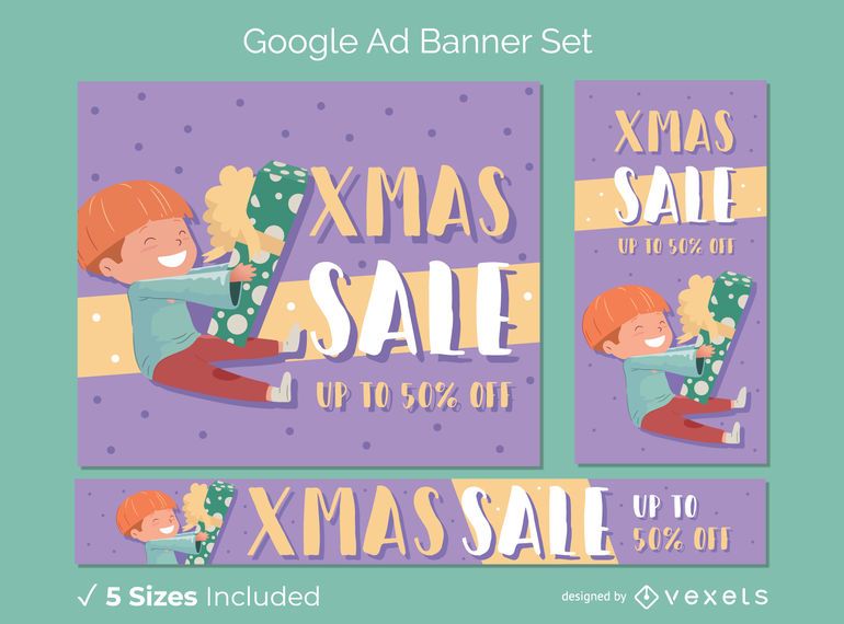 Conjunto de banner de desconto de Natal Conjunto de banner de desconto de Natal