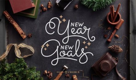 Letras de novos objetivos de ano novo