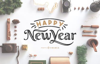 Happy new year lettering 2020 Happy new year lettering 2020