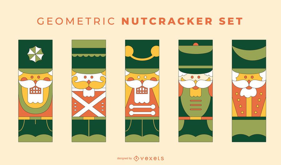 Geometric Nutcracker vector set Geometric Nutcracker vector set