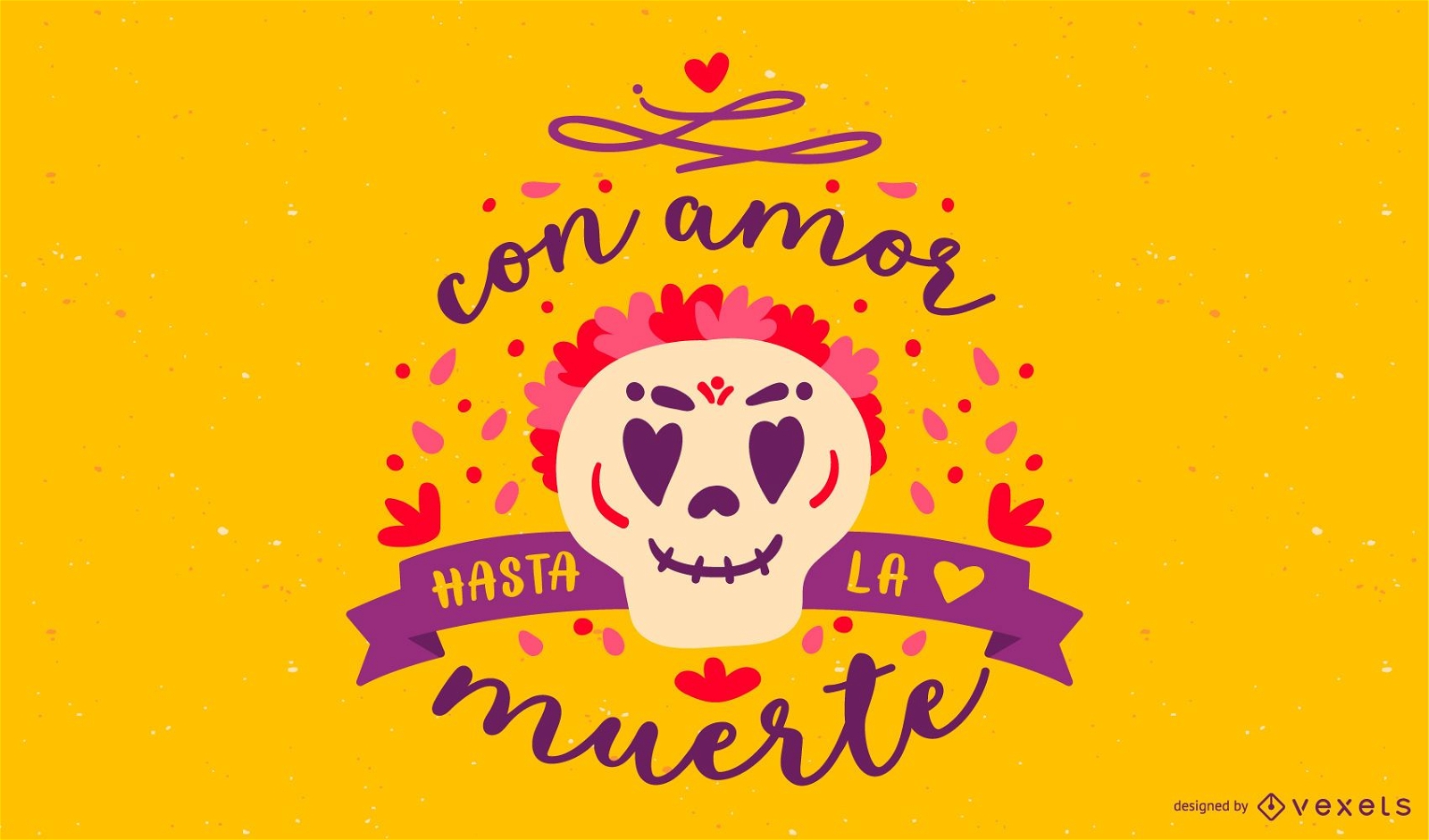 Day of the dead spanish lettering
