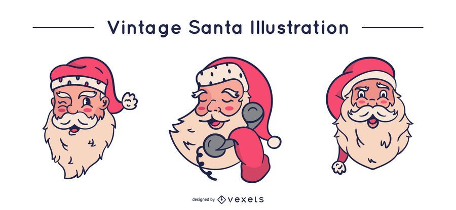 Vintage santa claus set Vintage santa claus set