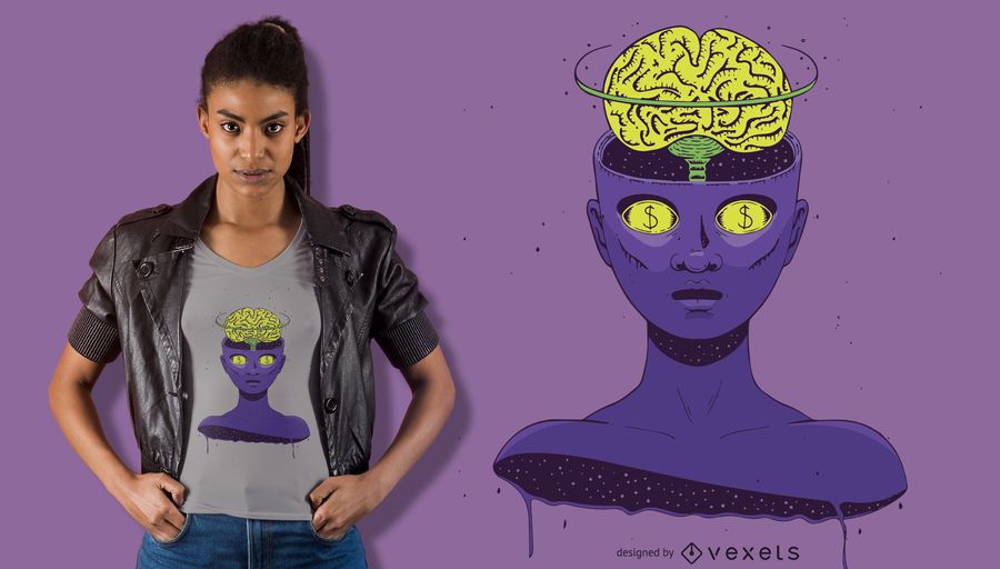 Mindless girl t-shirt design Mindless girl t-shirt design