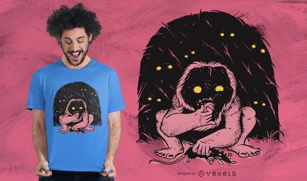 Wild creature t-shirt design
