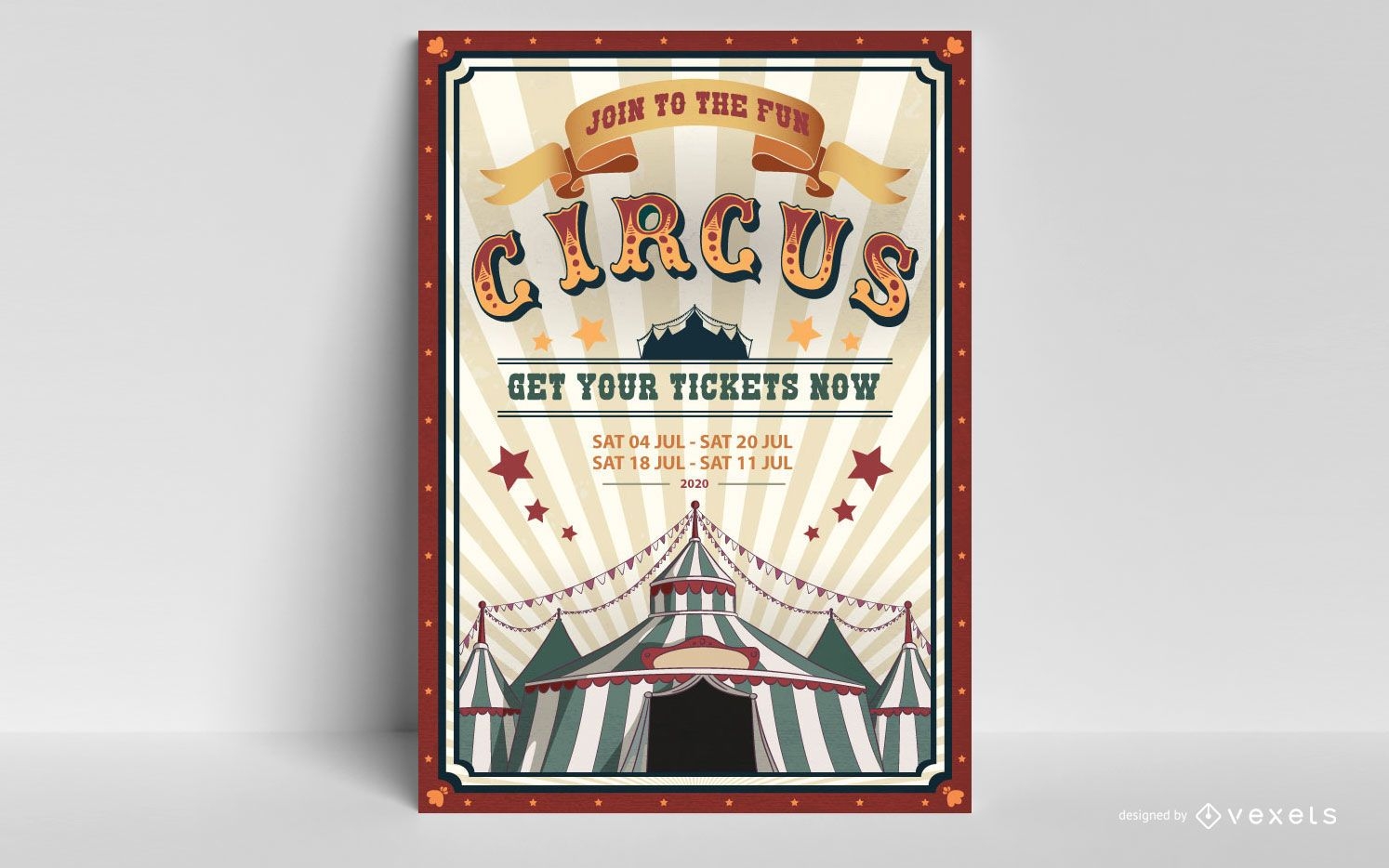 Circus Poster Editable Design