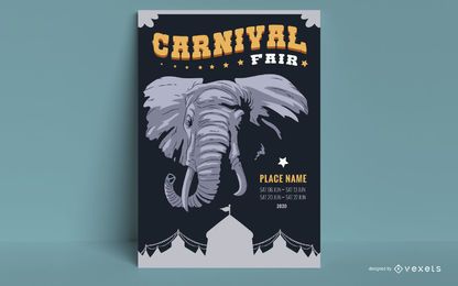 Circus Attraction Poster Design Circus Attraction Poster Design