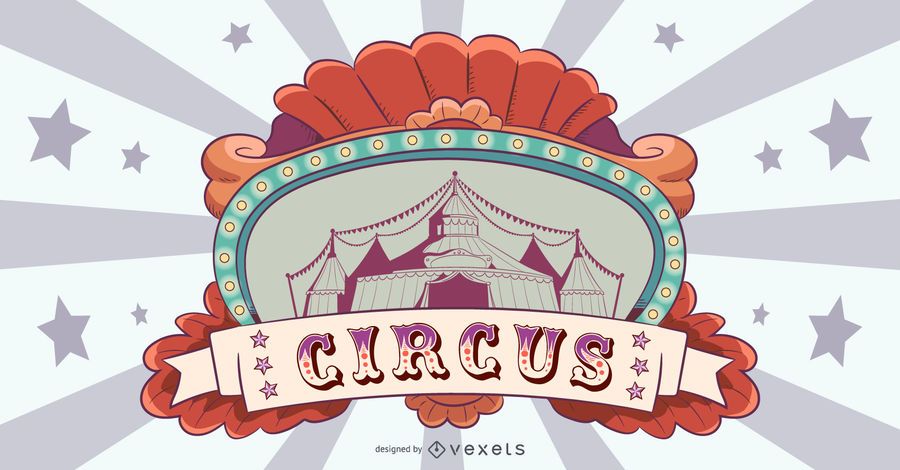Vintage Circus Banner Design Vintage Circus Banner Design