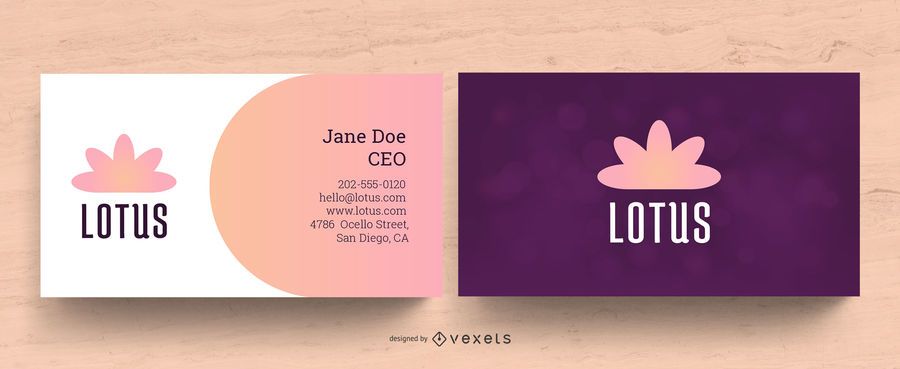 Wellness Business Card Design Wellness Business Card Design