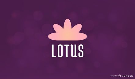 Design do logotipo da flor de lótus